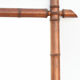 Wooden mirror imitation bamboo 91x66 cm