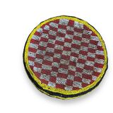 Zoomorphic beaded coffee table stool