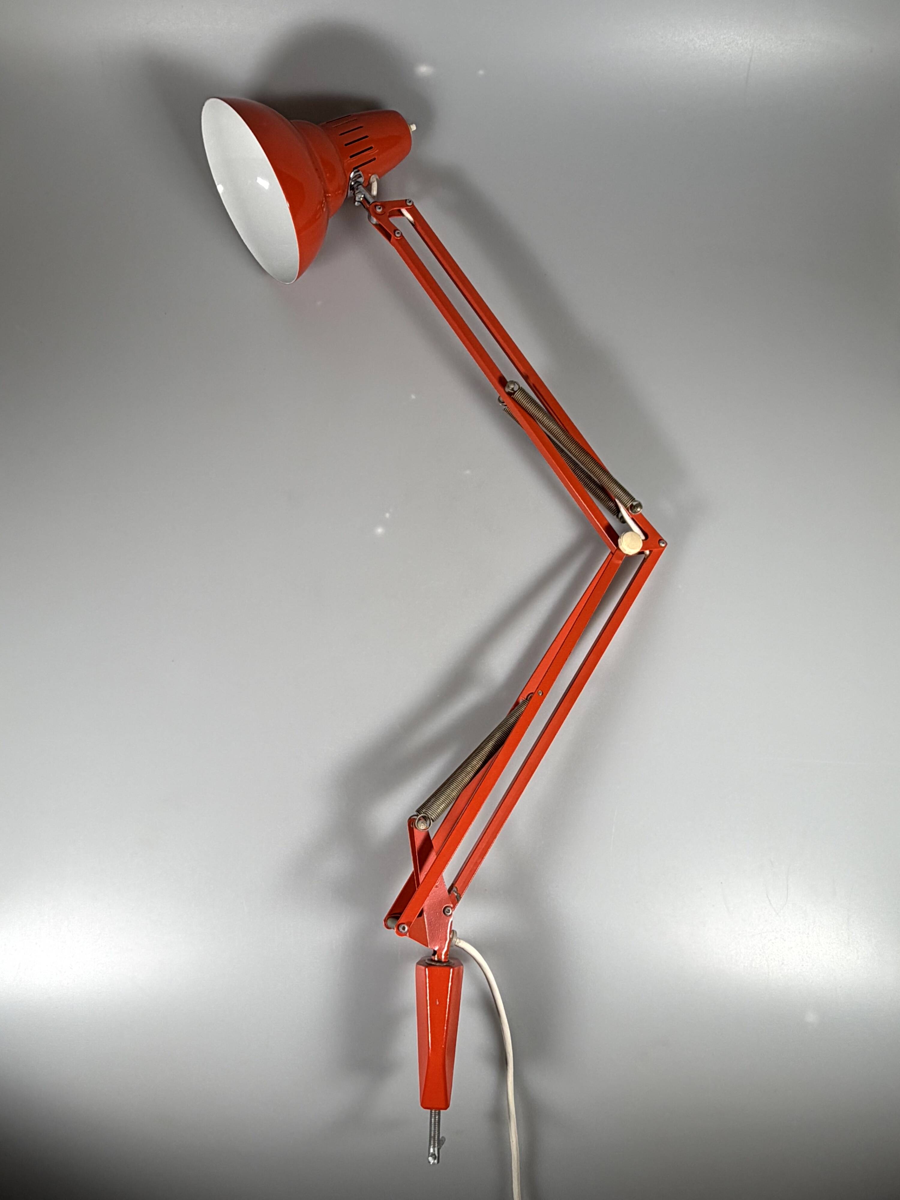 1960s 1970s Desk Lamp Scissor Lamp Metal Space Age Design