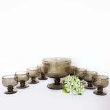 Cutting set and cups Verrerie Biot