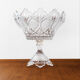 Large Bohemian crystal fruit bowl - 1950s