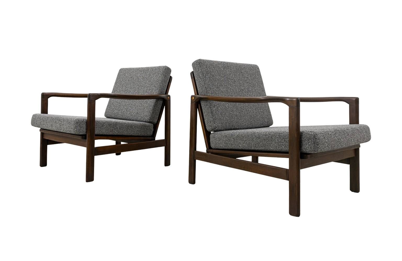 Pair of Armchairs B-7522 by Zenon Bączyk, Poland, 1960’s