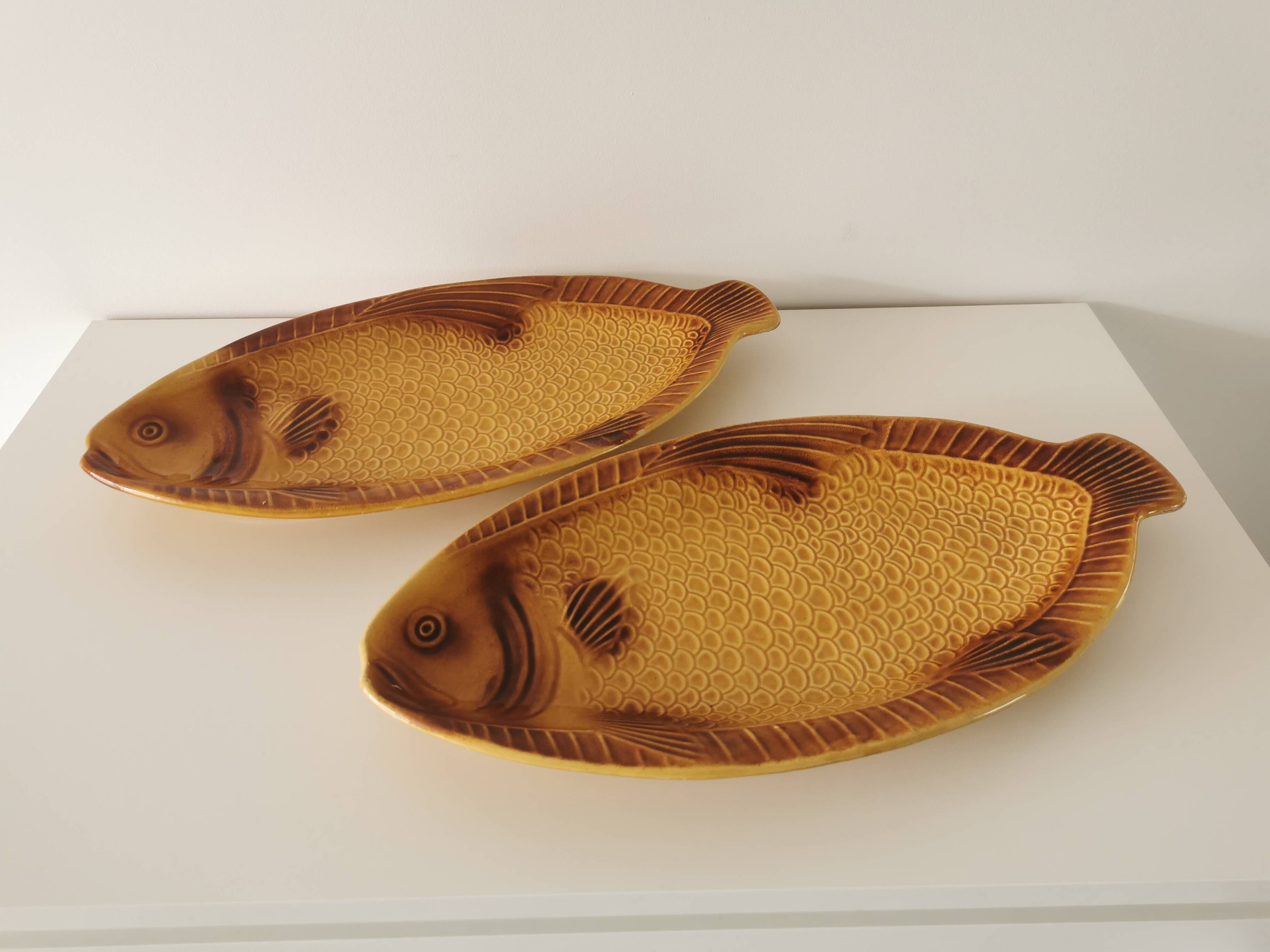Vintage Fish Serving Plate: KIL Yugoslavia Mid-Century Tableware