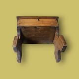 Small antique wooden stool chest – handcrafted