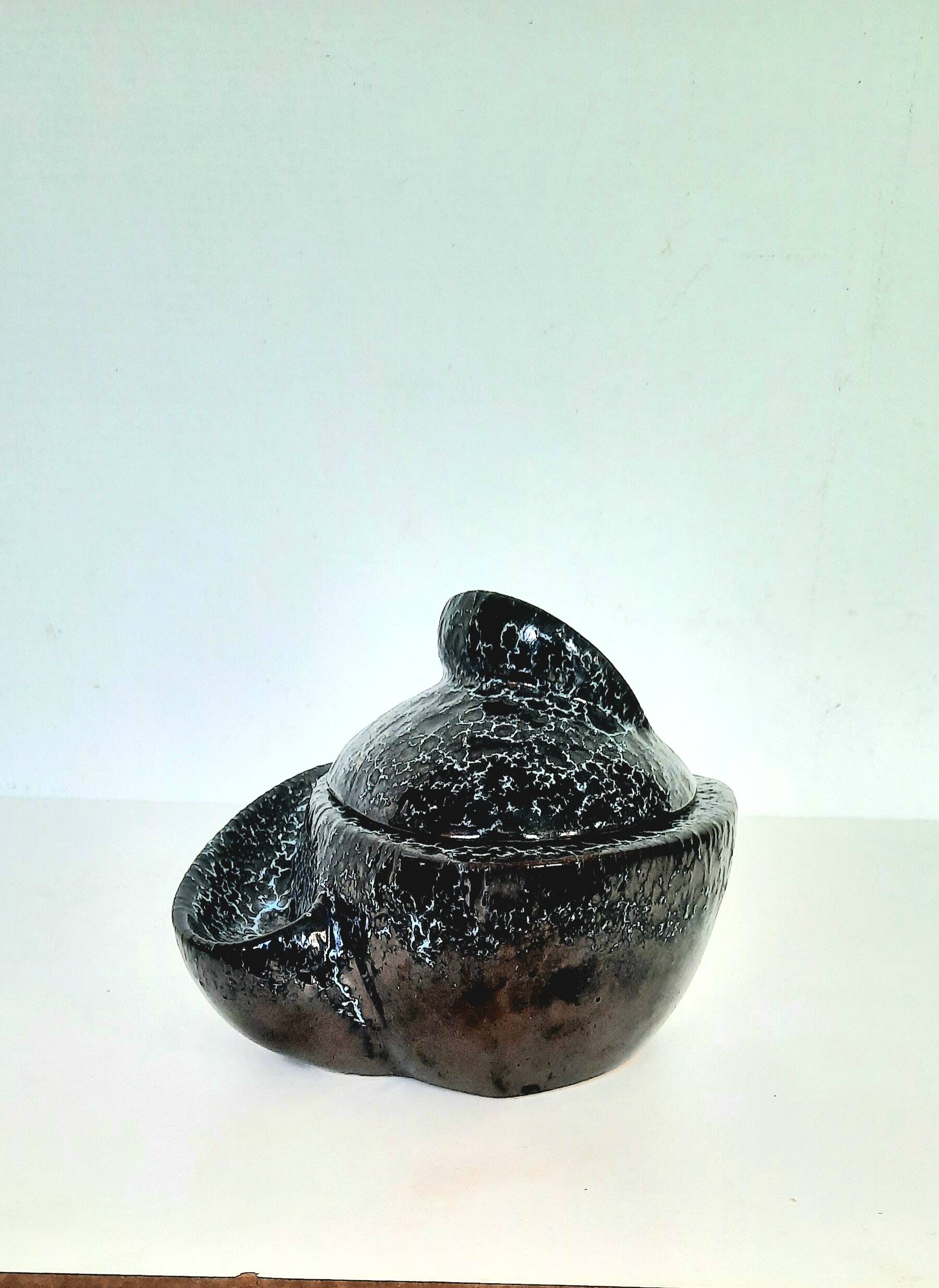 Pot à tabac porte pipe années 50-60