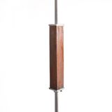 Vintage ceiling light in chrome and glass, Czechoslovakia 1950s