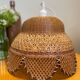 Vintage rattan and wicker pendant light