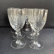 7 verres à porto – Cristal soufflé et taillé