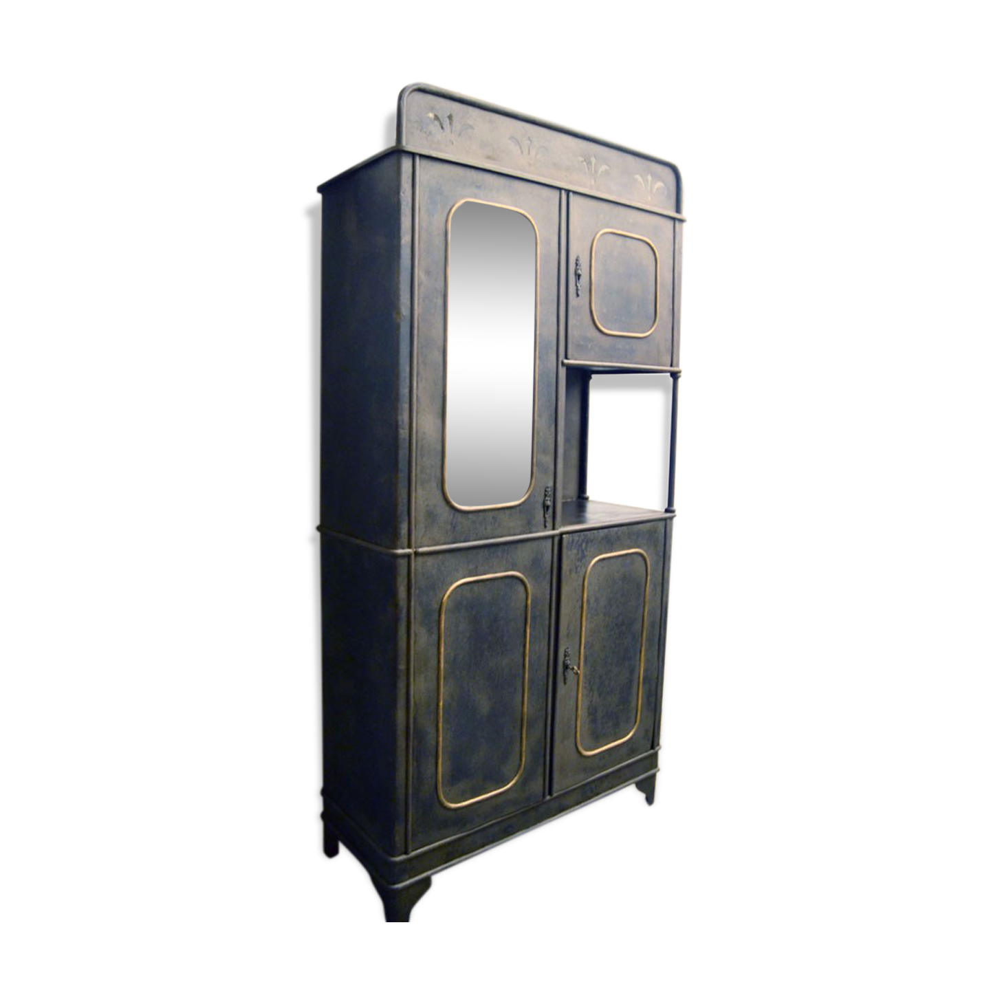 Iron cabinet by Carlo Crespi Parabiago for Carlo Crespi Parabiago, 1940s