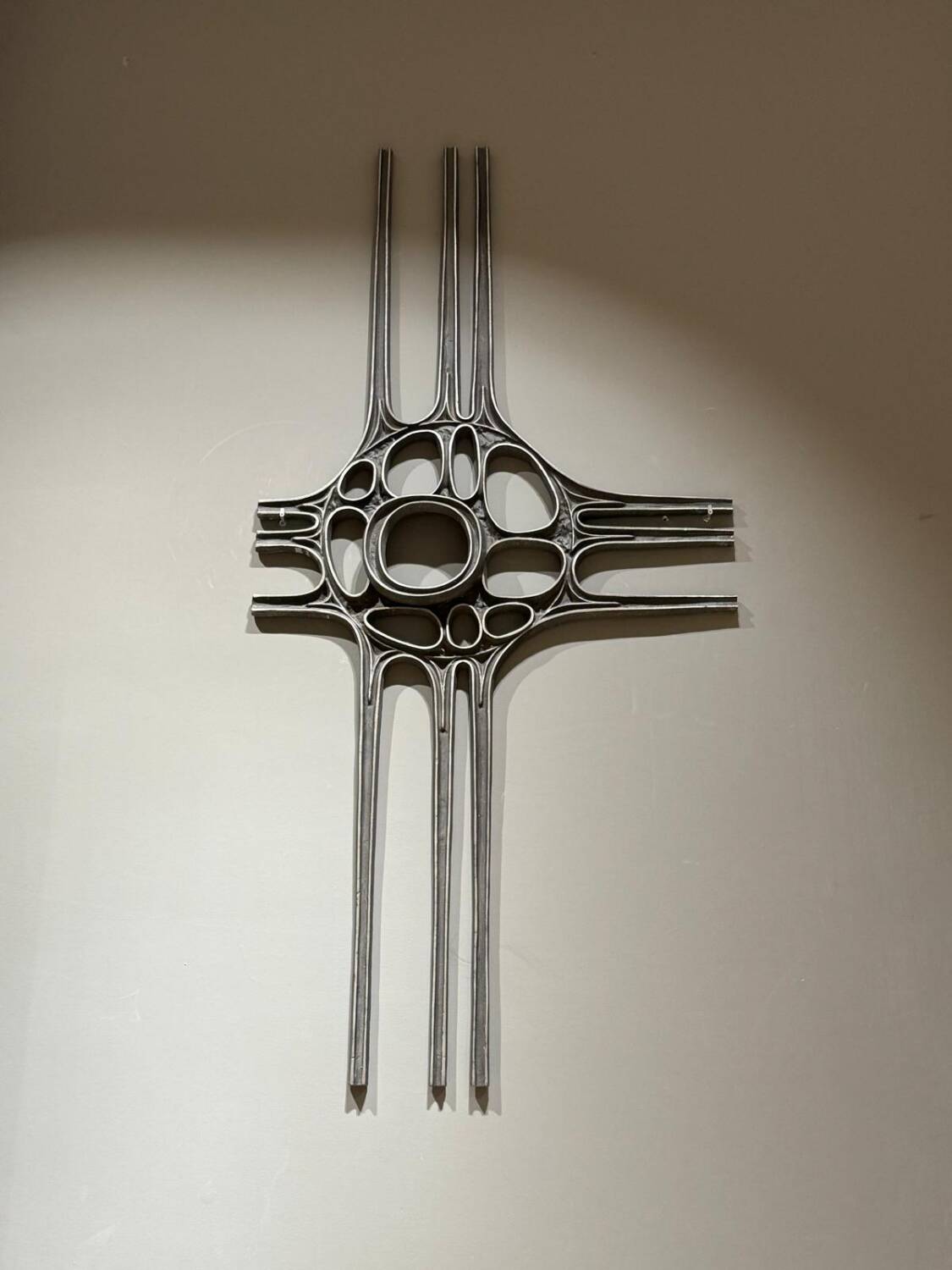 Brutalist wall sculpture from the 1970s