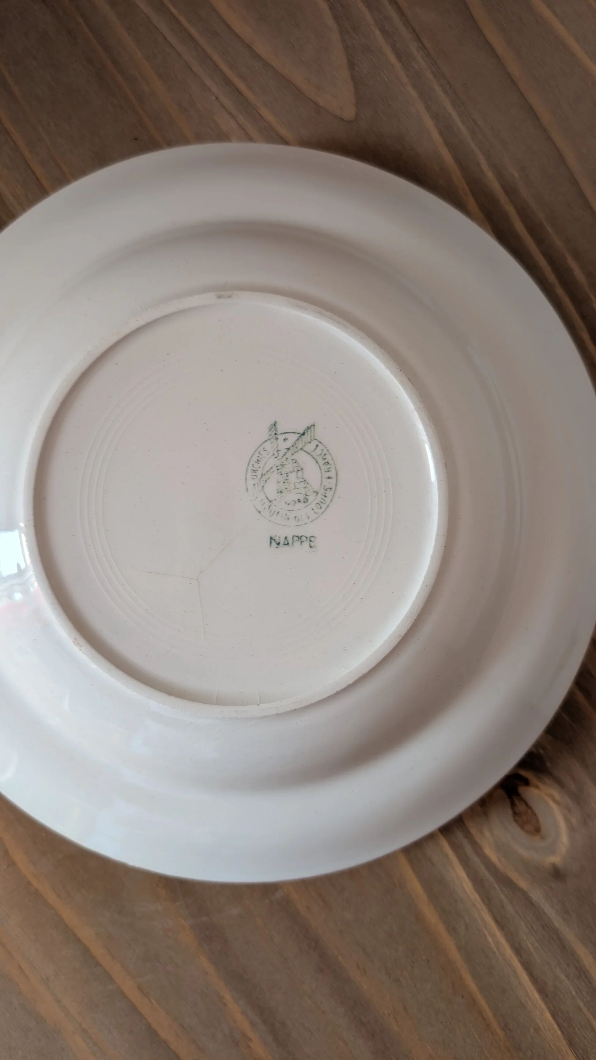 Set of 3 vintage yellow gingham pattern plates