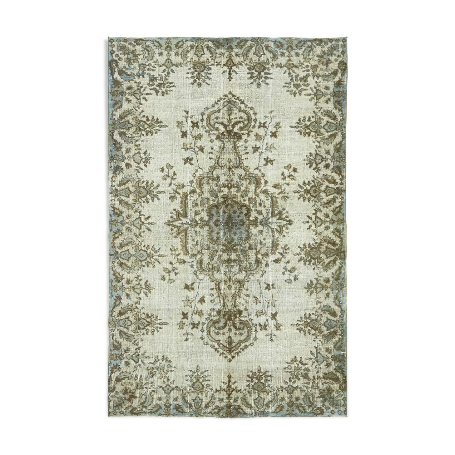 Handmade Distressed Oriental 1980s