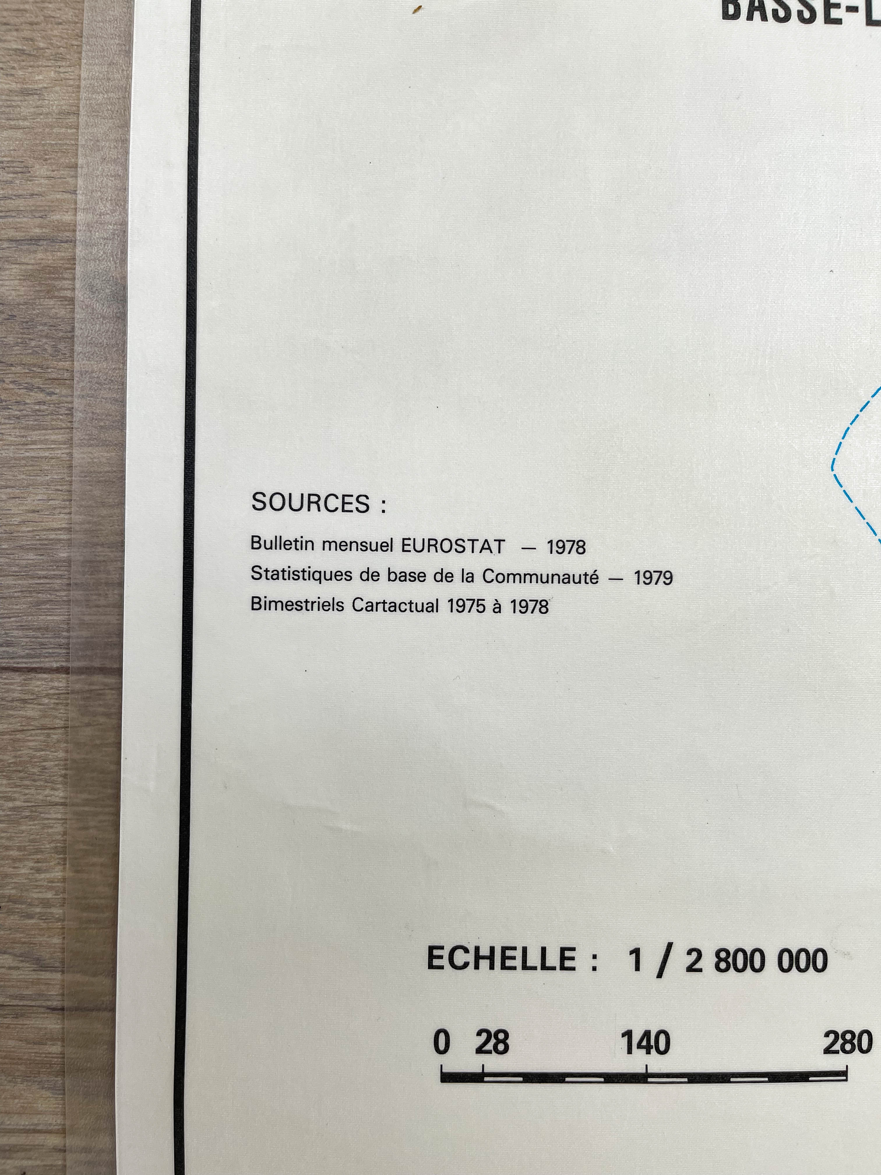 Vintage school map: agriculture in the EEC / industrial economy, mid-year 1979