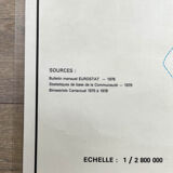 Vintage school map: agriculture in the EEC / industrial economy, mid-year 1979