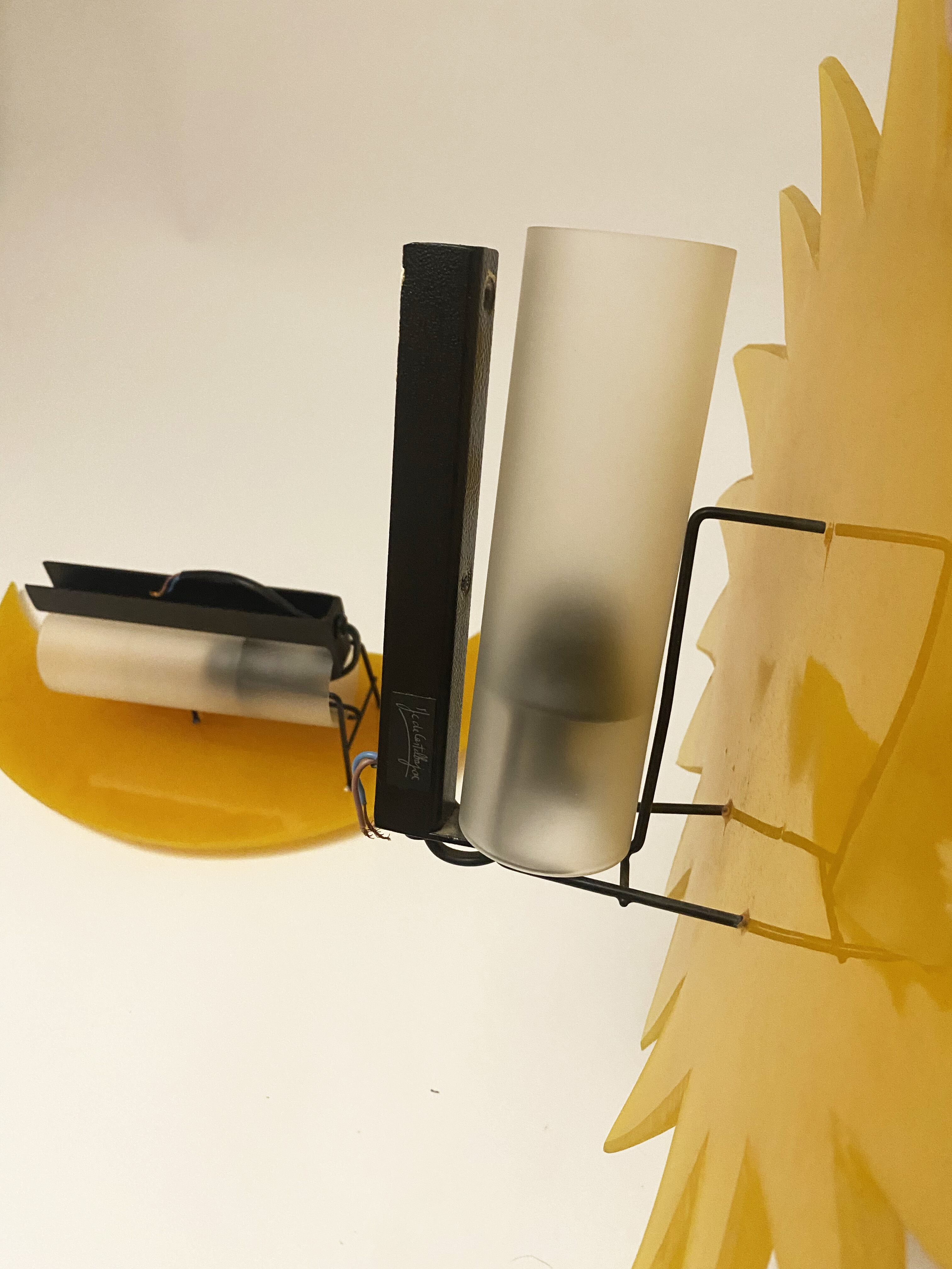 Sun wall lamp by jean-charles de castelbajac for brossier saderne & roset line, 90s.