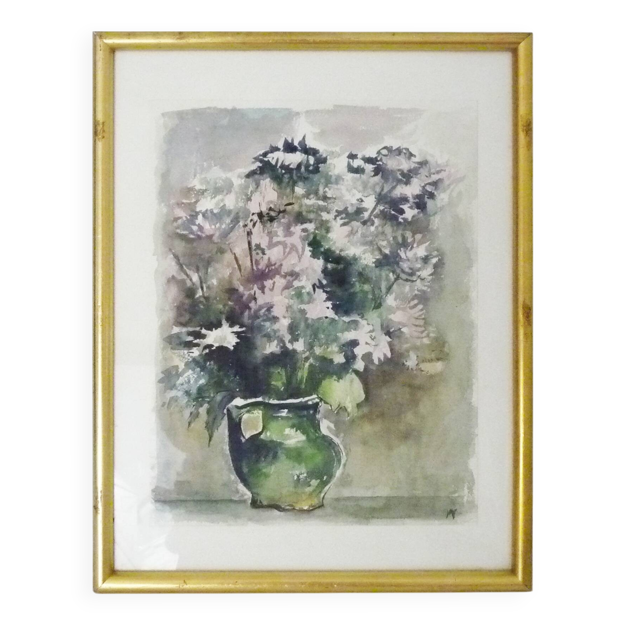 Oil on wood by Riccardo Capone Procession 50s 60s