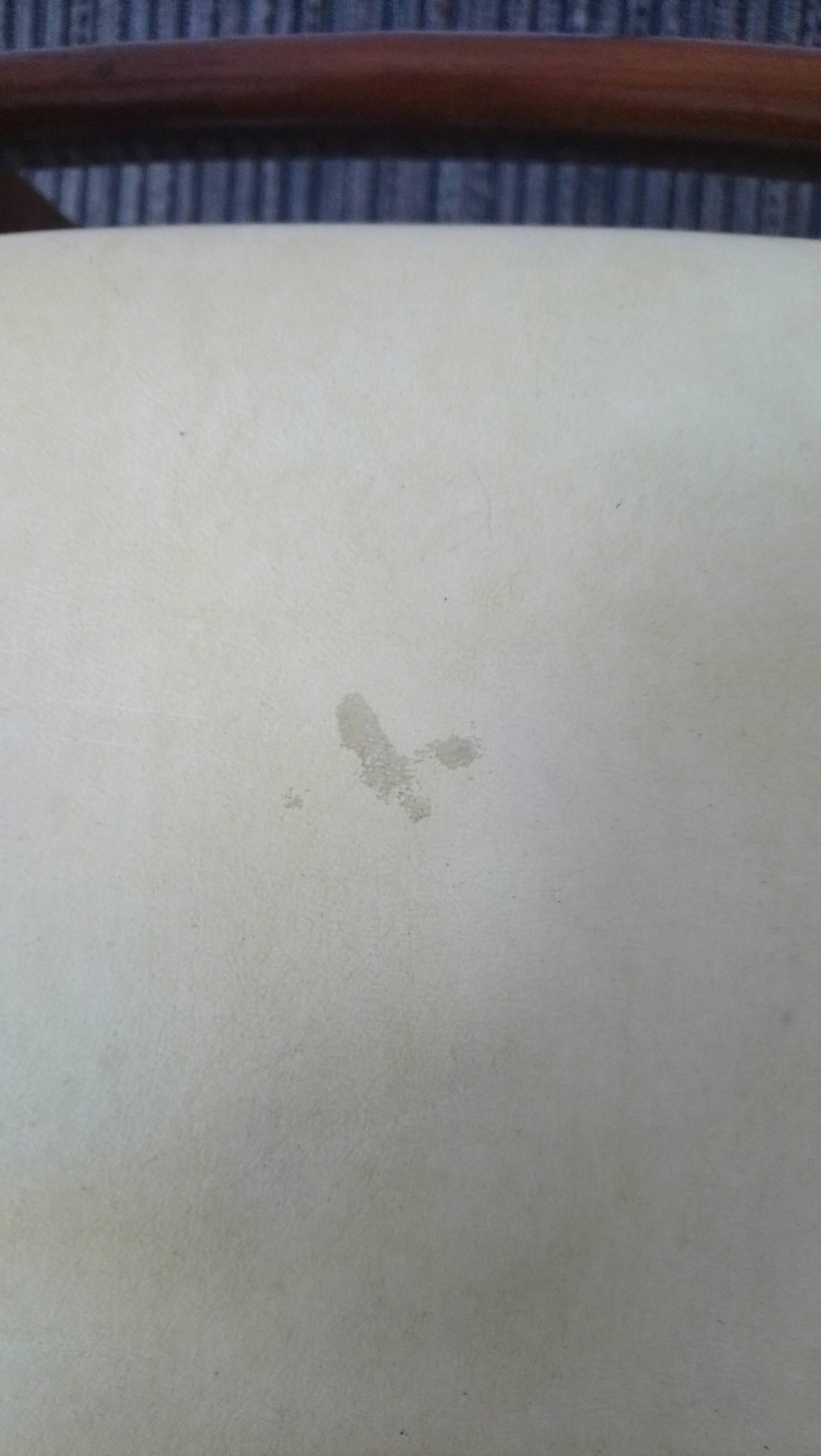 Suite of 6 vintage skai chairs and 60s canned backrest