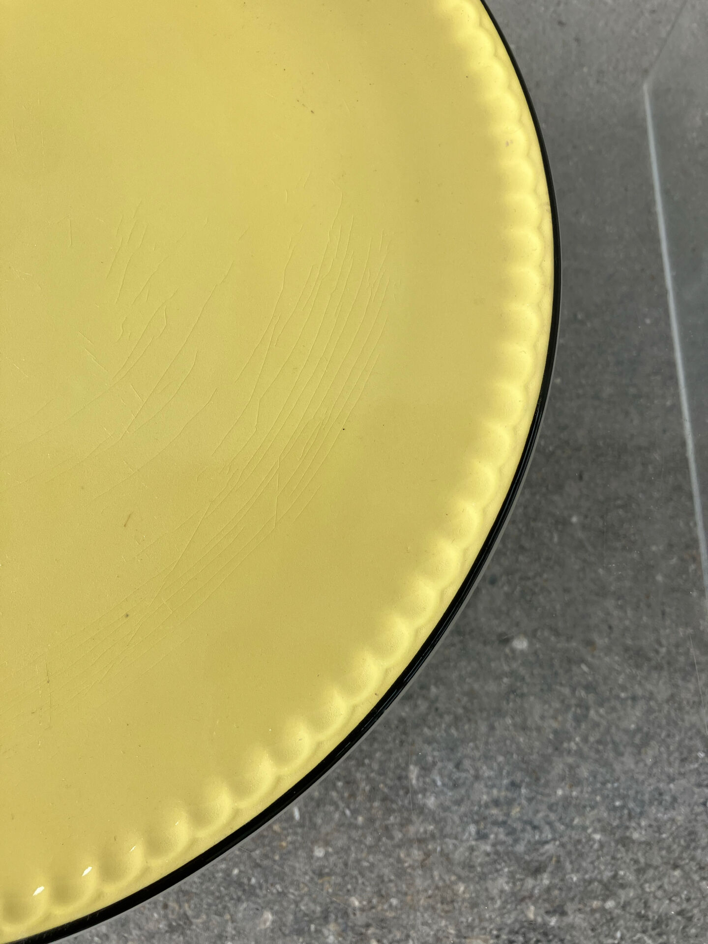 Serving dish Villeroy & Boch Yellow and black 1950s