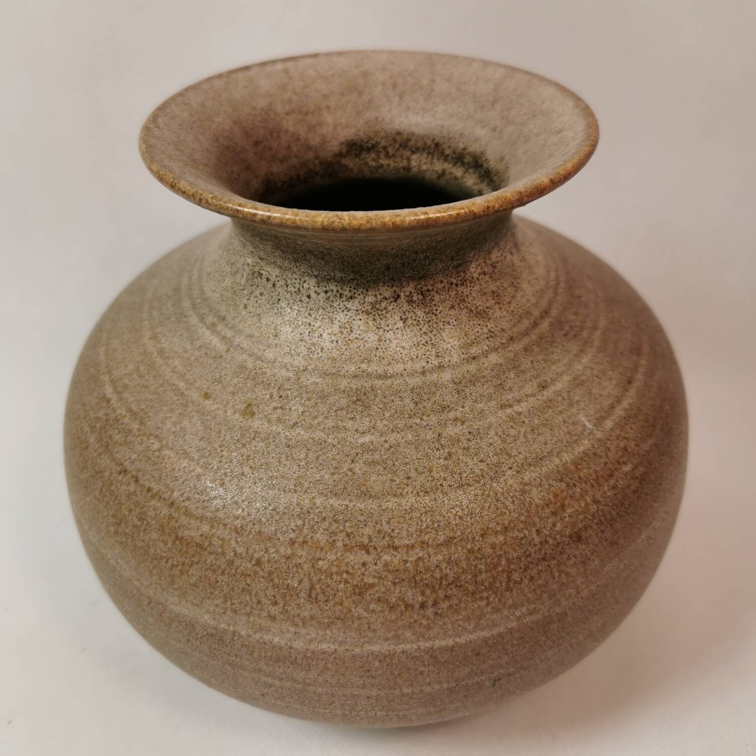 Vintage signed and numbered stoneware vase