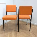 2 vintage leather chairs