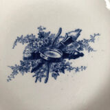 Lunéville Keller & Guérin, soup bowl and ten plates Maintenon