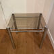 Chrome metal coffee table