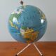 Globe world map in metal tripod maps taride