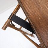 Mid-century colonial style bamboo folding table