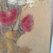 Bouquet of flowers, oil on wood panel, signed Vlad Tiberin.