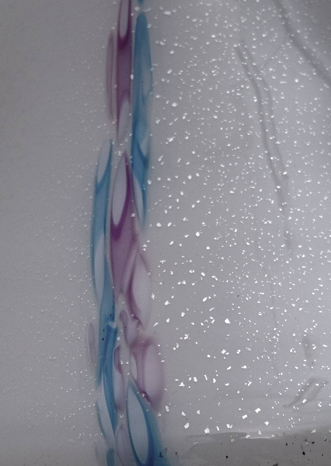 Venini Style Modern Italian Murano Glass Mushroom Table Lamp, 1980s