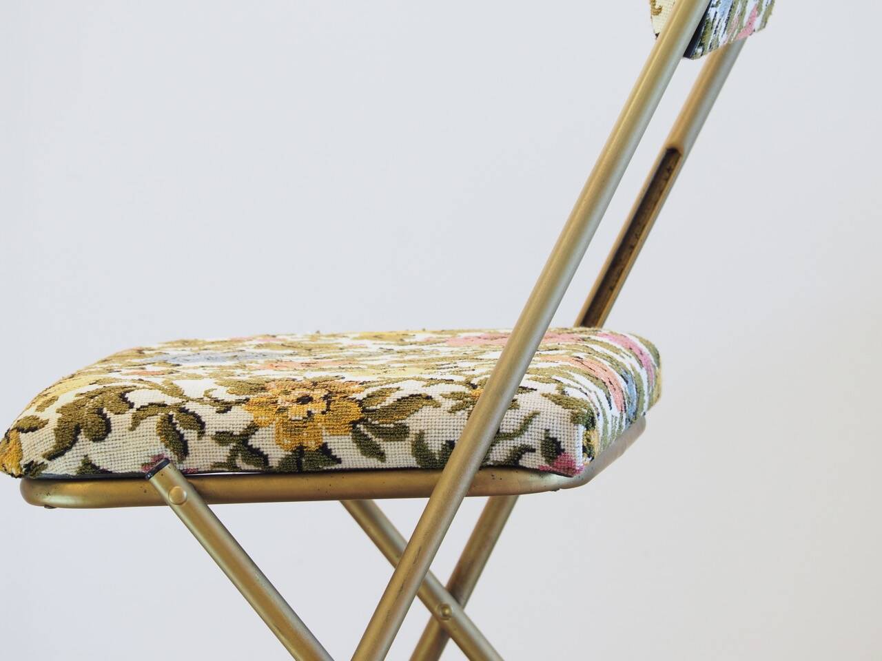 Chaise pliante CHANTAZUR LAFUMA à tapisserie fleurs