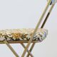 Chaise pliante CHANTAZUR LAFUMA à tapisserie fleurs
