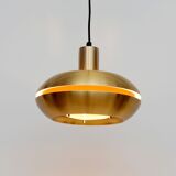 Suspension danoise vintage en laiton doré