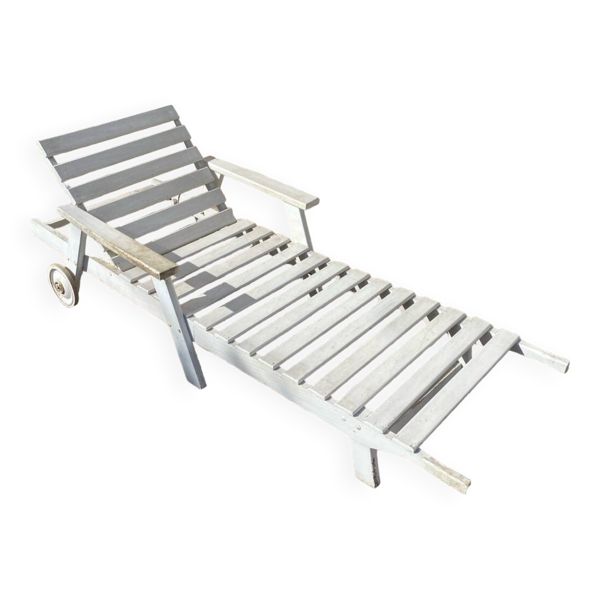 Chaise longue bois