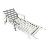 Wooden chaise longue
