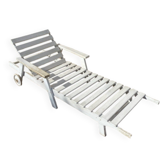Chaise longue bois