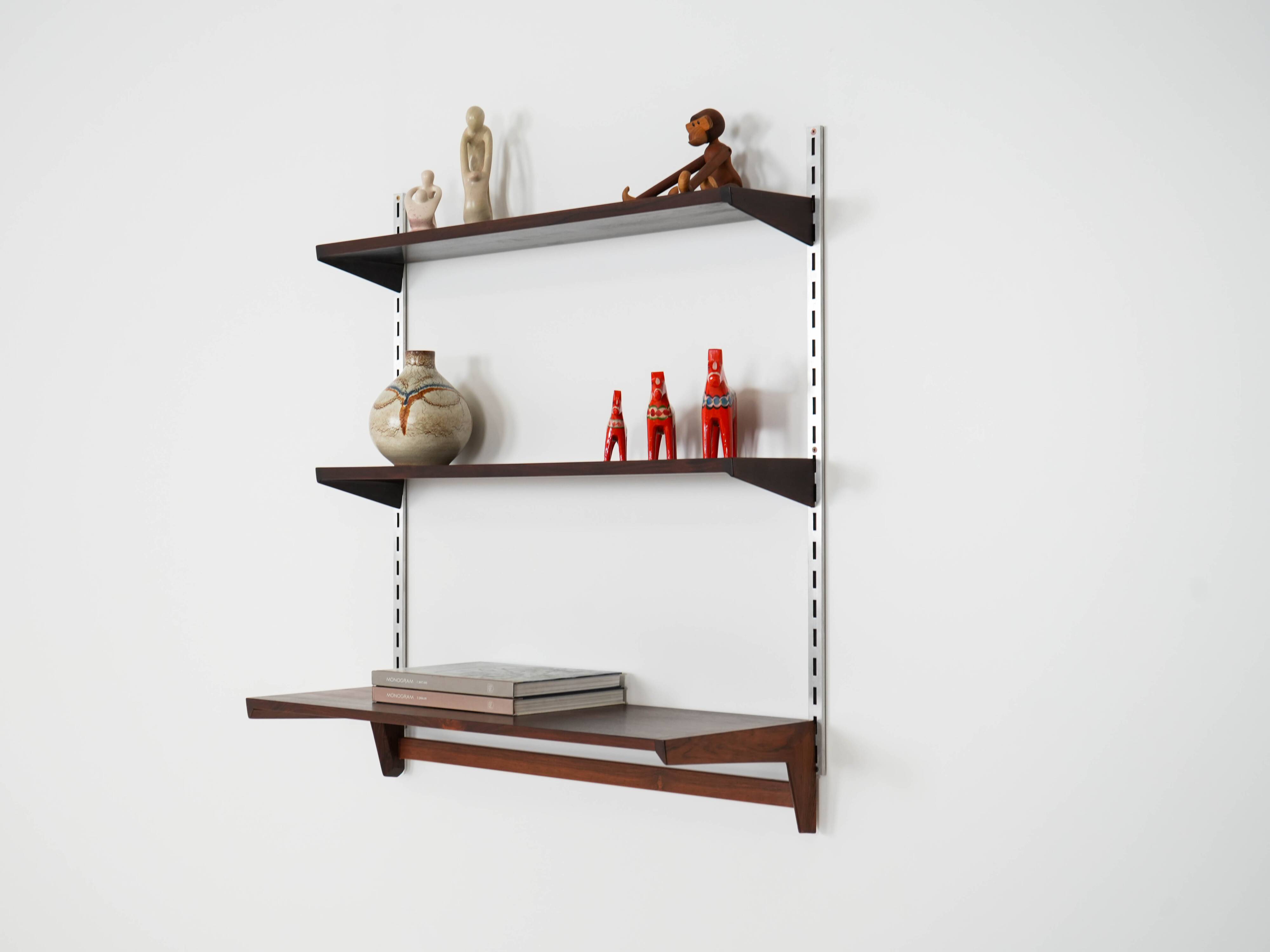 Rosewood modular shelving unit, Danish design, 1960s, designer: Kai Kristia