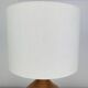 Fig-shaped ceramic lamp, 1950s, ochre stoneware.