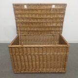 Trunk or XXL wicker chest of the 50s / 60s