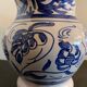 Domingo Punter blue ceramic pitcher, Teruel, 1960