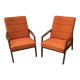 Pair vintage interier praha armchair jiri jiroutek vintage 60s midcentury czechoslovakia