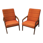 Paire de fauteuils de Jiri Jiroutek pour  interier praha, 60, Tchécoslovaquie