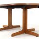 Round extendable dining table 2x 'Vienna' Thonet - mid-century modern style