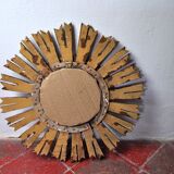 Sun mirror in gilded wood early twentieth century 40cm
