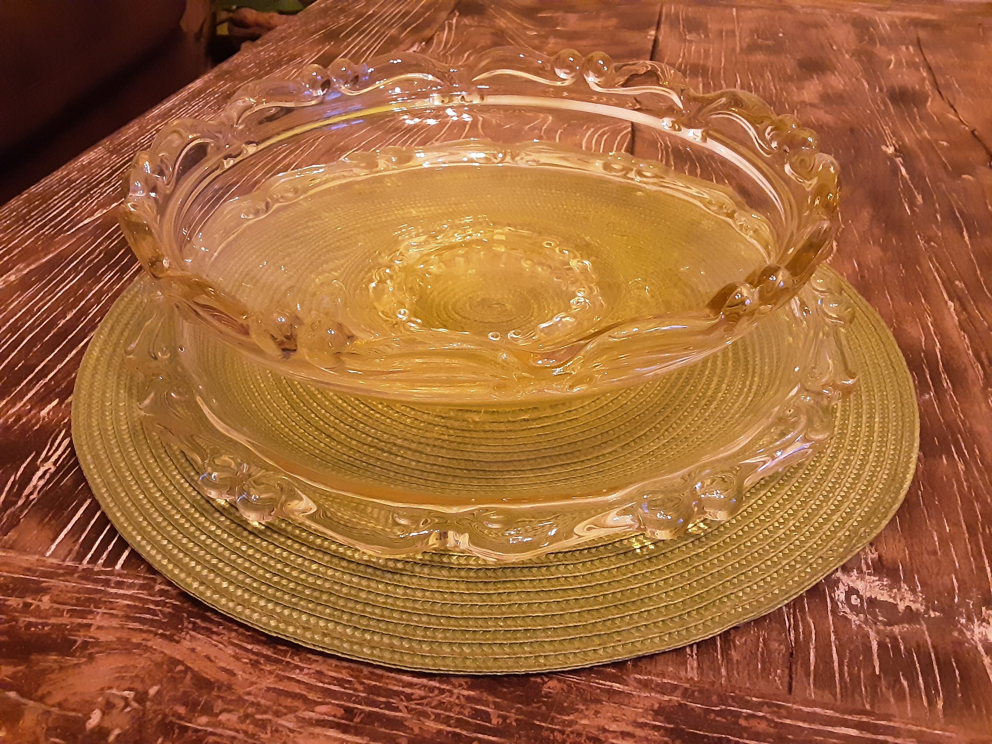 Coupe et plateau verre