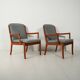 Paire de fauteuils Senator d'Ole Wanscher pour Cado