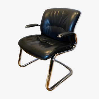 Vintage Strafor leather armchair