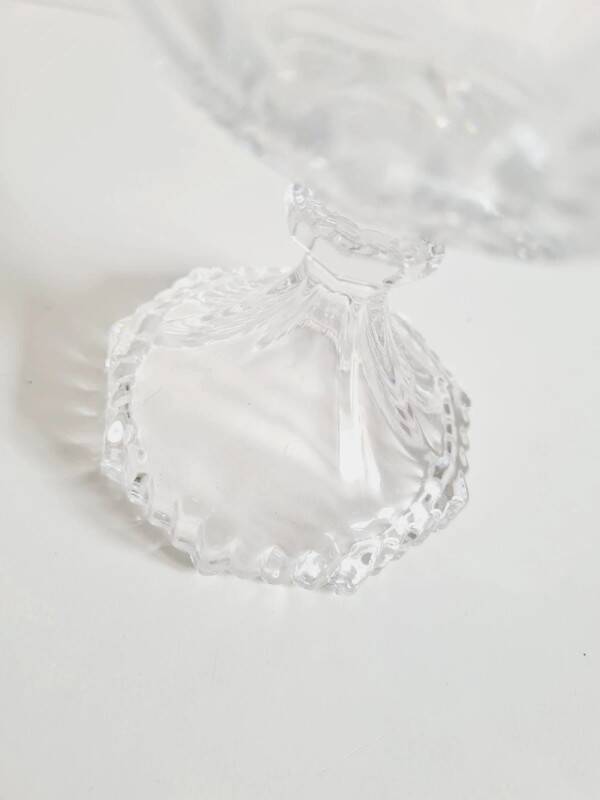 Bonbonnière vintage Evita en cristal - années 1970