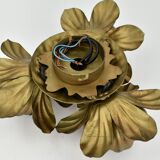 Plafonnier italien en tôle peinte, milieu du XXe siècle, années 1960