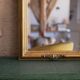 Miroir doré ancien 32x84cm